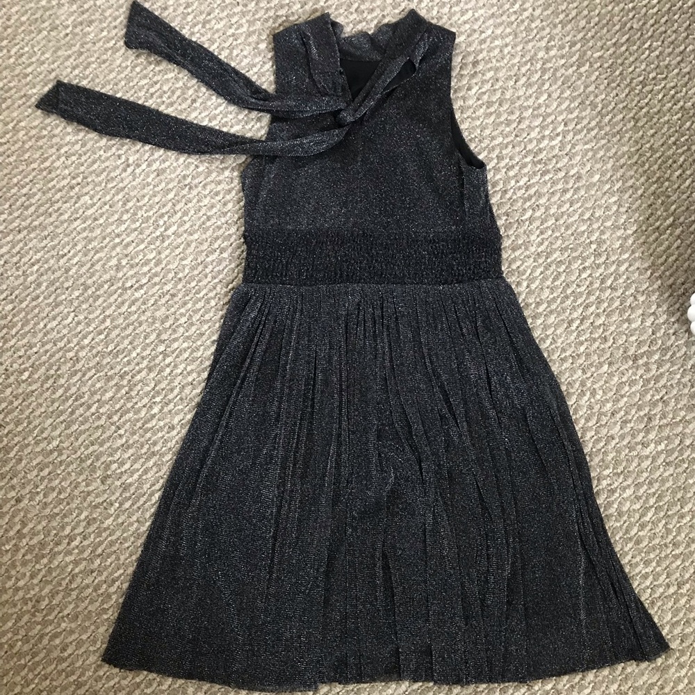 INC black dress with metallic sheen
